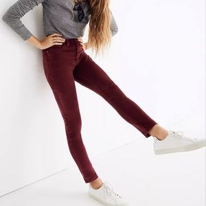 10" High-Rise Skinny Jeans: Stretch Velvet Edition